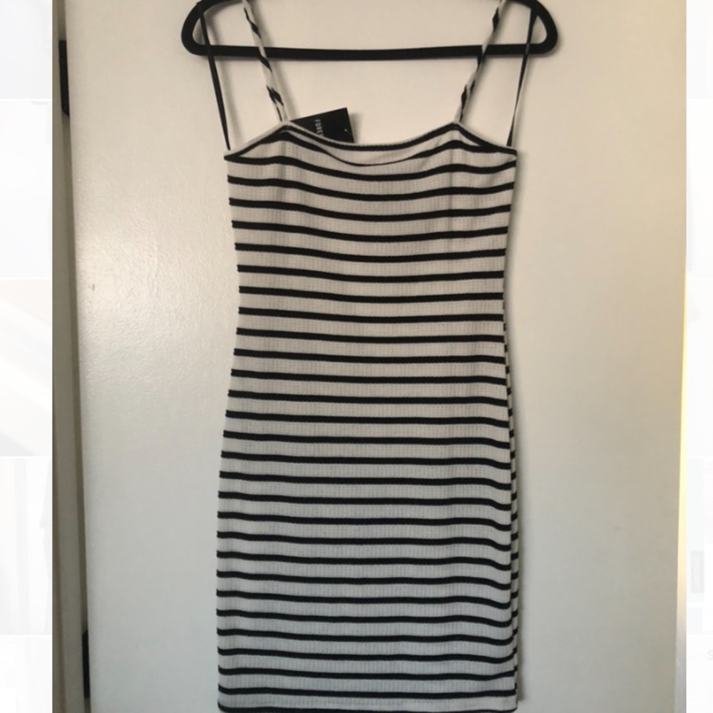 Striped mini dress